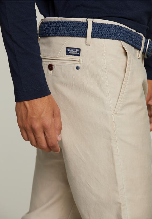 Chino en Coton Coupe Slim Arachide - Beige - W