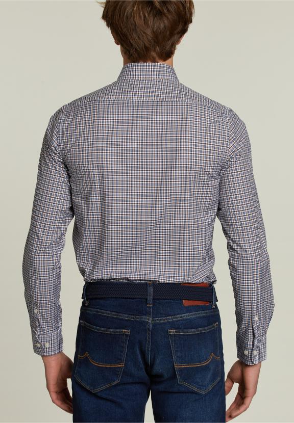 Chemise à Carreaux Sur Mesure Multi - G-000 - W