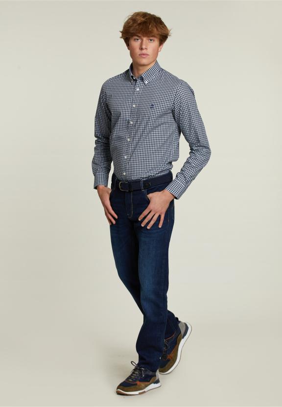 Chemise à Carreaux Sur Mesure Multicolore - W