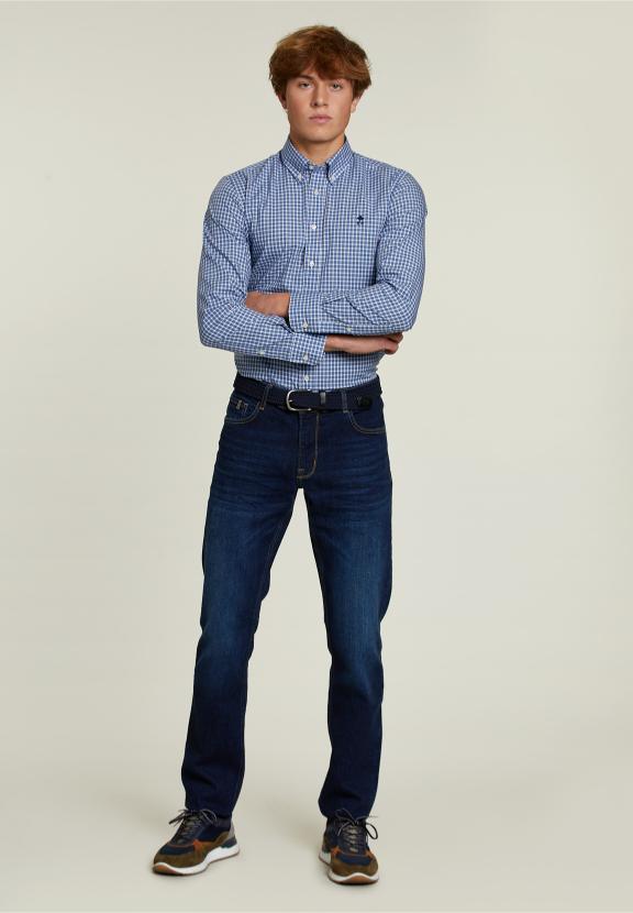 Custom Fit Checked Shirt Multi - Multi