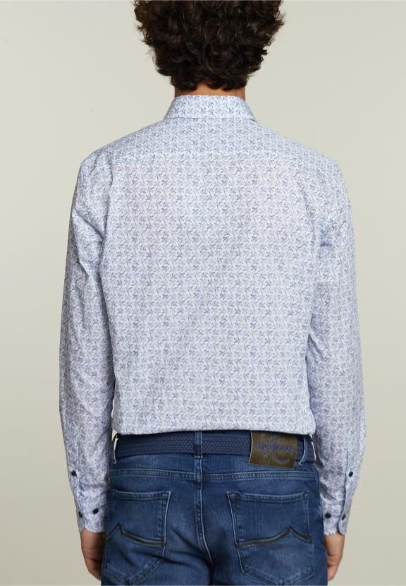 Custom Fit Fantasy Shirt Blue/White - Bleu