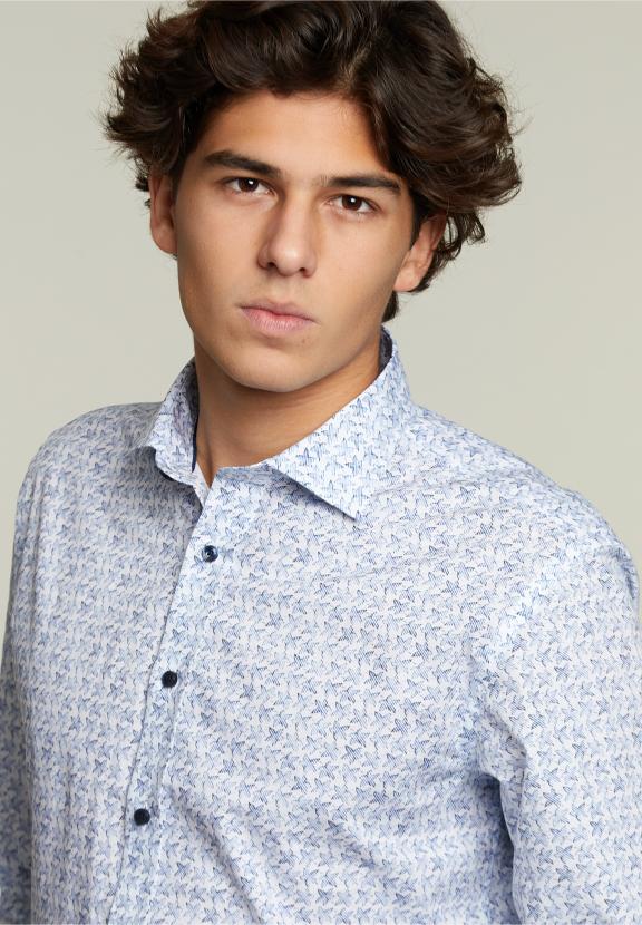Custom Fit Fantasy Shirt Blue/White - Bleu