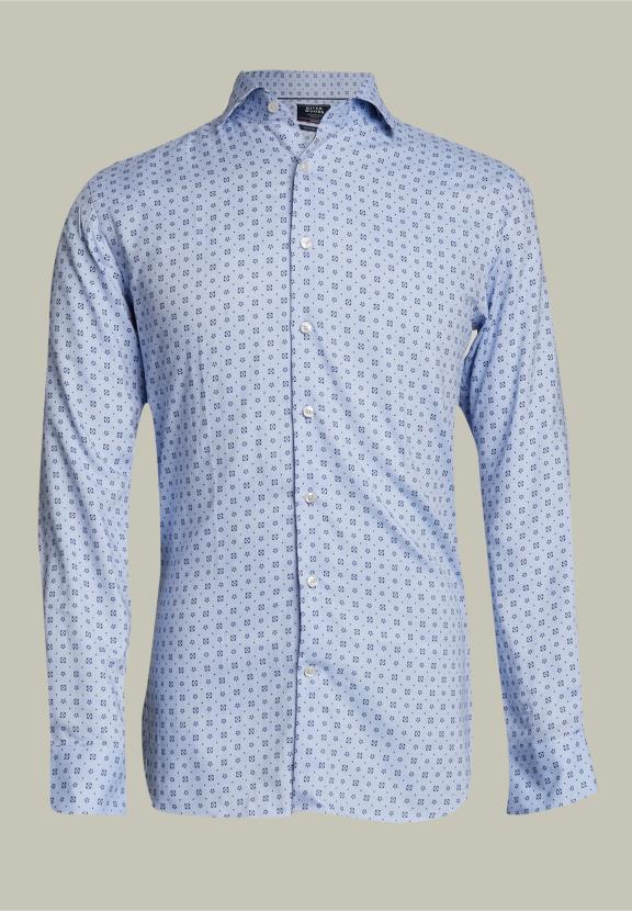 Chemise Fantaisie Sur Mesure Bleu - B-000 - W