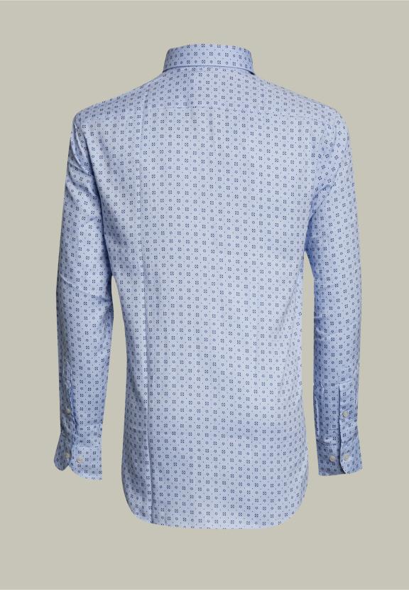 Chemise Fantaisie Sur Mesure Bleu - B-000 - W