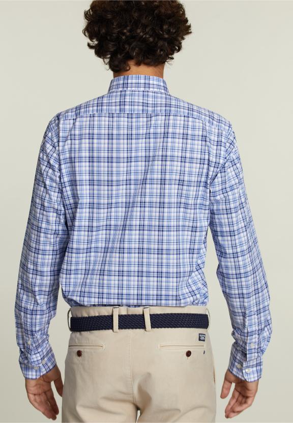 Custom Fit Checked Shirt With Pocket Multi - Multi