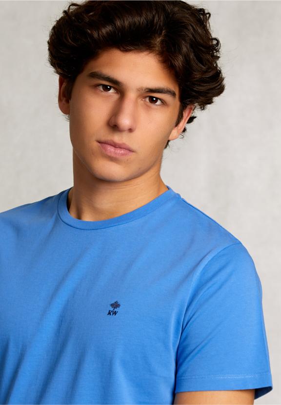 Custom Fit Pima Cotton T-Shirt Ocean - Bleu