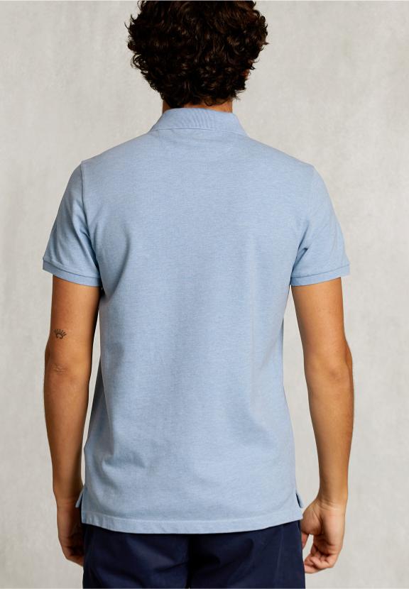Custom Fit Pima Cotton Polo Dk Victoria Mix - Bleu