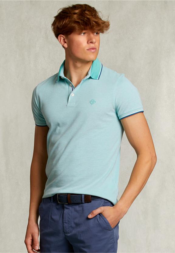 Custom Fit Cotton Polo Mint - Vert