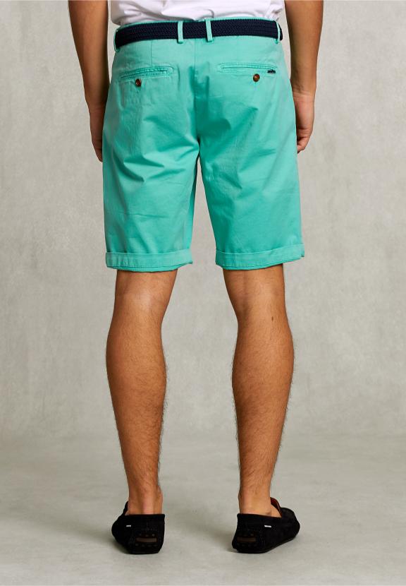Cotton Chino Short Mint - Vert