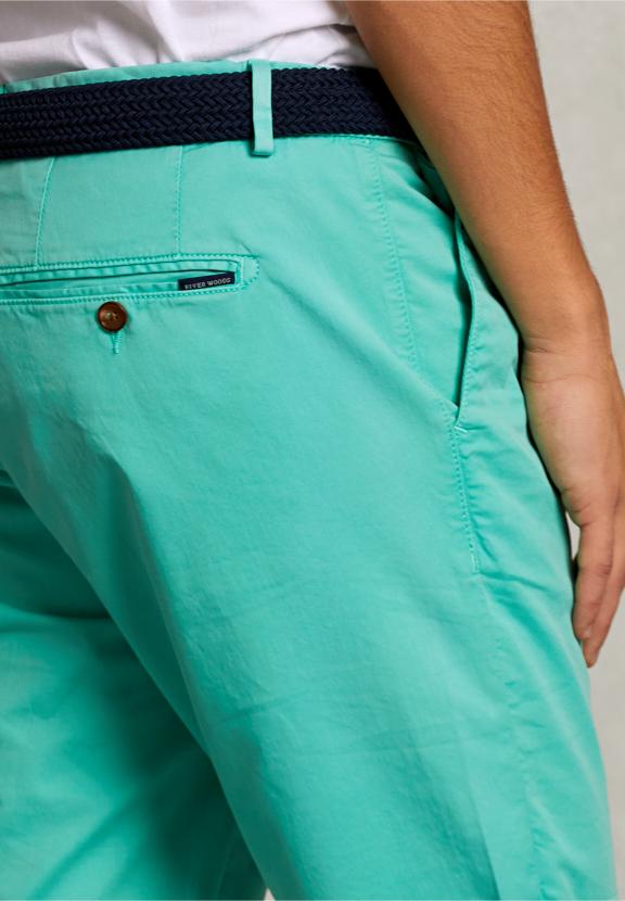 Cotton Chino Short Mint - Vert