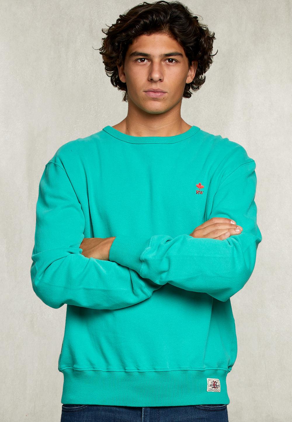 Basic Crew Neck Sweater Kiwi - Vert