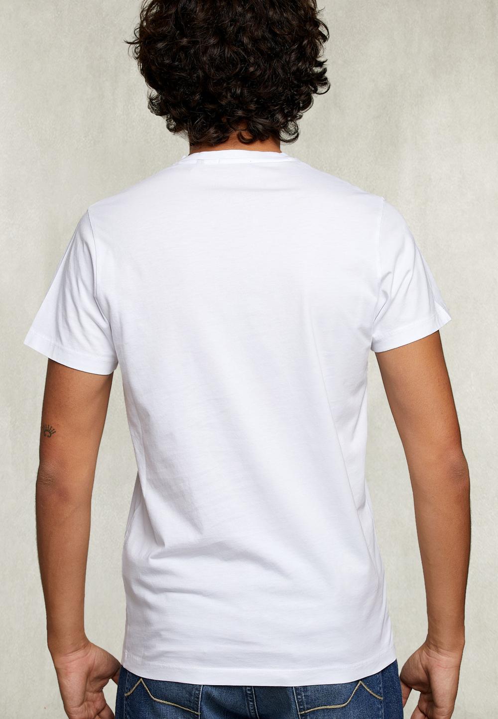 Slim Fit Pima Cotton T-Shirt White - Blanc