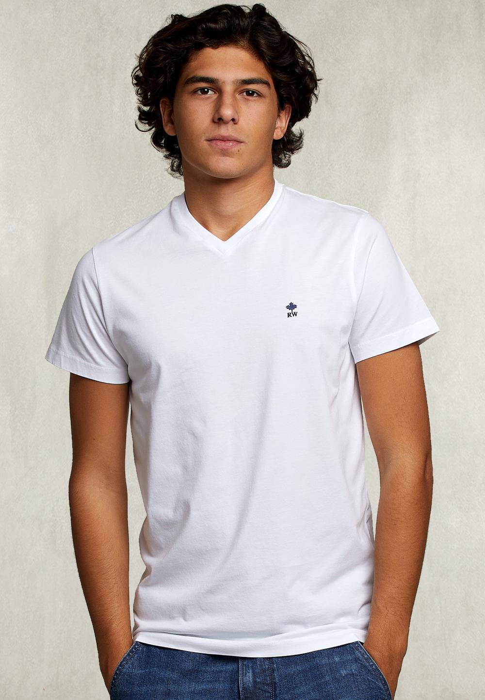 Slim Fit Pima Cotton T-Shirt White - Blanc