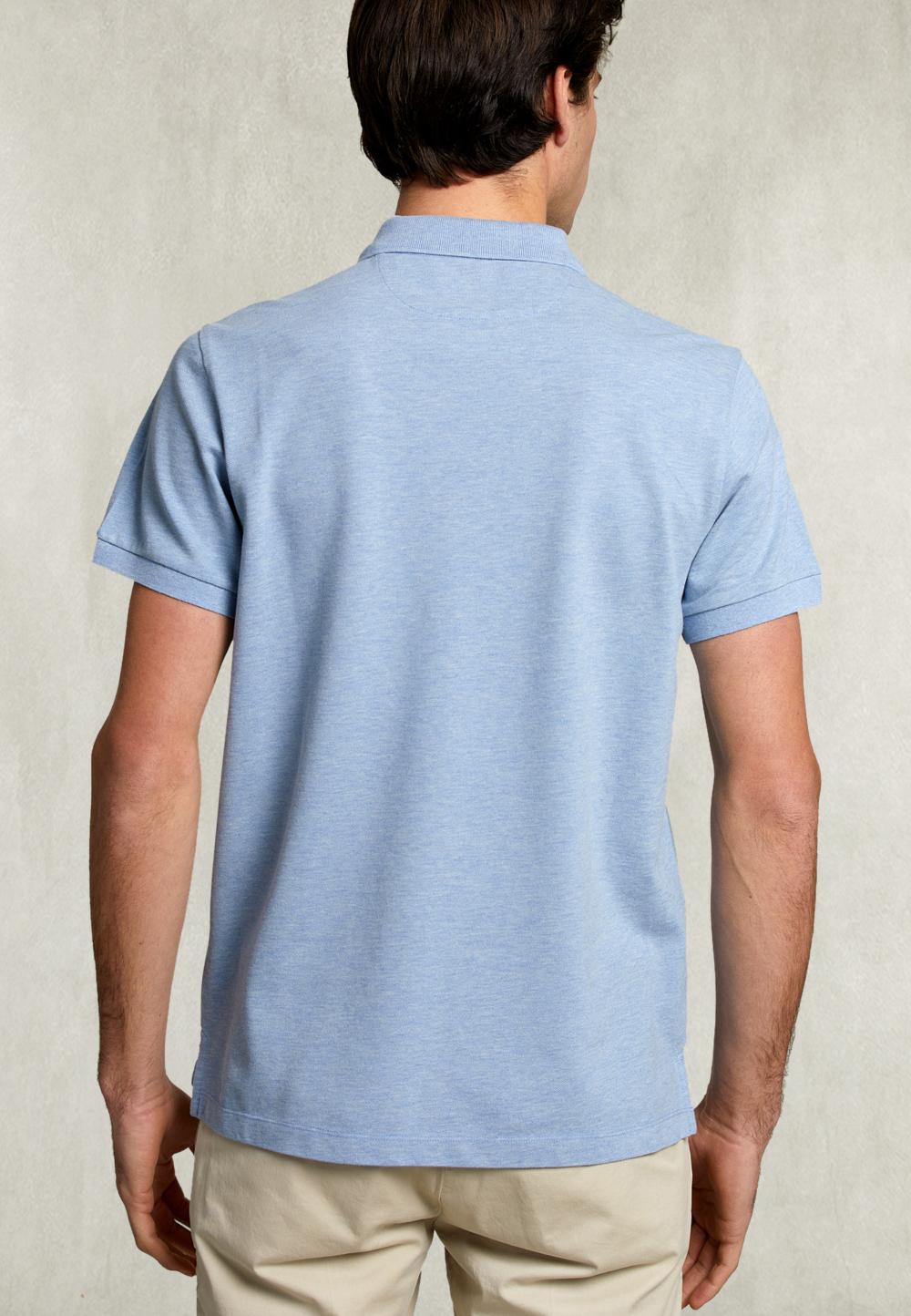 Custom Fit Pima Cotton Polo Air Mix - Bleu