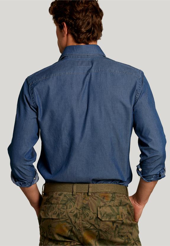 Slim Fit Jeans Shirt Dark Bleach - Denim