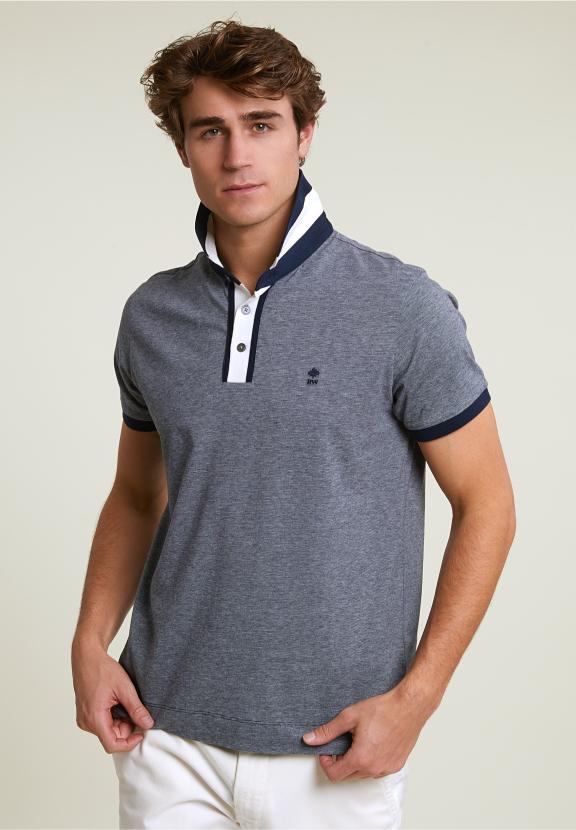 Custom Fit Silky Cotton Polo Polo Navy - Bleu