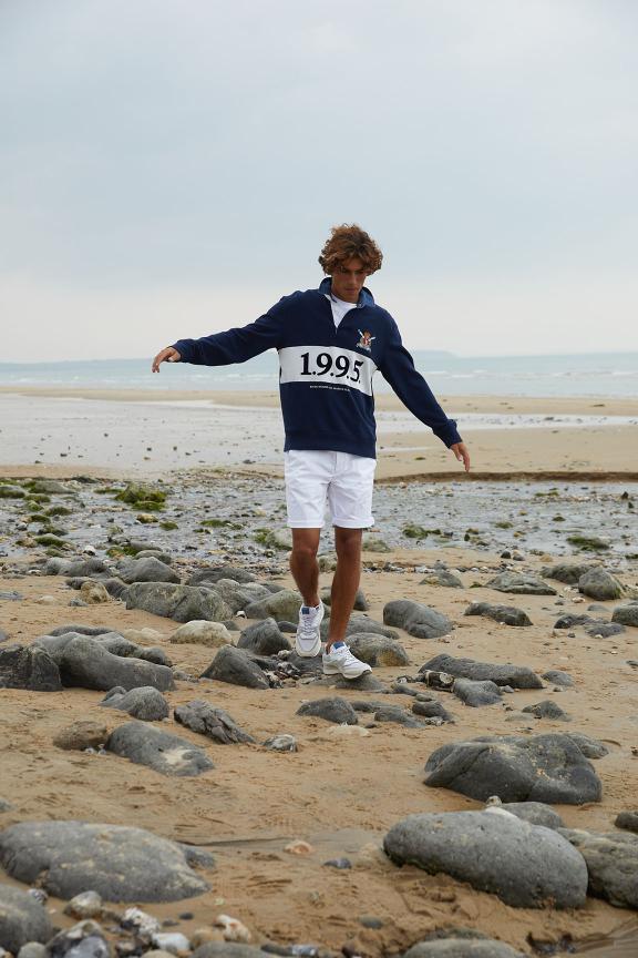 Fancy Rugby Sweater Navy - Bleu