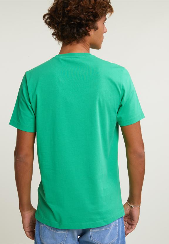 Normal Fit Basic T-Shirt Short Sleeves Apple - Vert