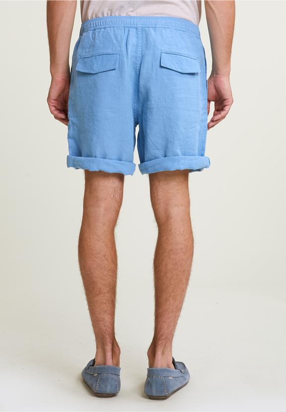 Fancy Linen Short Stone - Bleu