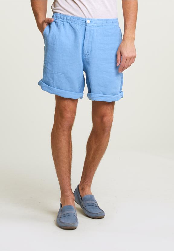 Fancy Linen Short Stone - Bleu