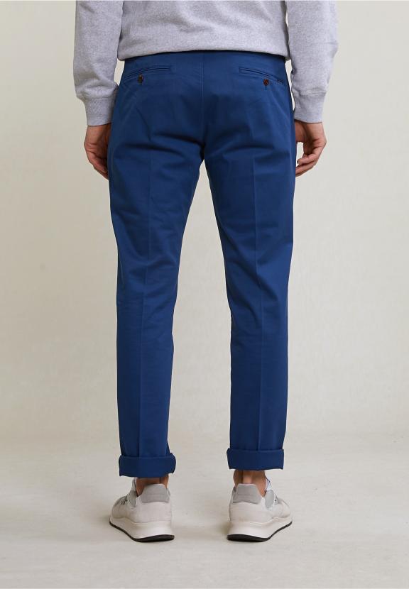 Basic Chino Stretch Space - Bleu