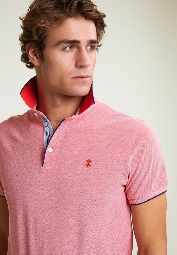 Custom Fit Cotton Stretch Polo Stanford Red - Rouge