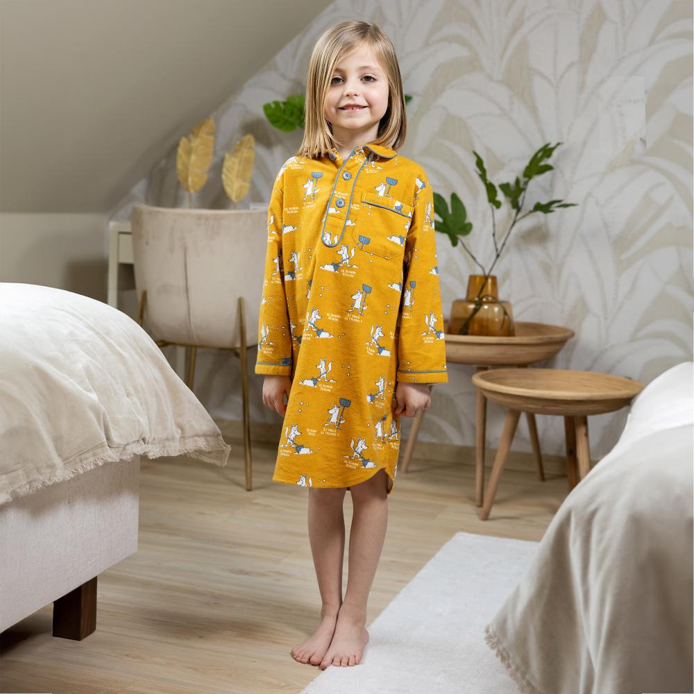 Nightdress flannelle - Fille - Ocre