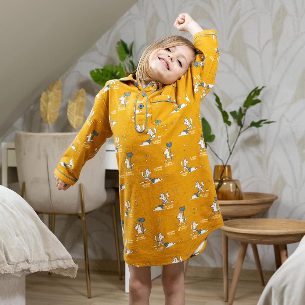 Nightdress flannelle - Fille - Ocre