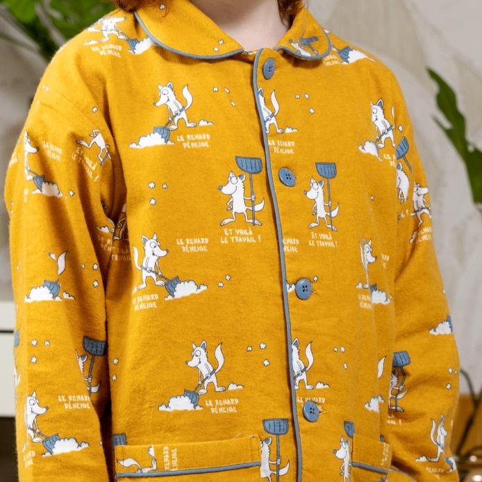 Pyjama flannelle - Kid - Ocre