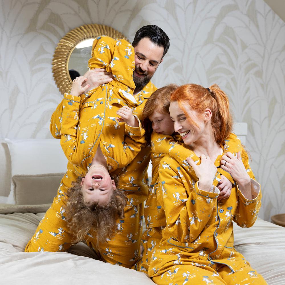 Pyjama flannelle - Homme - Ocre