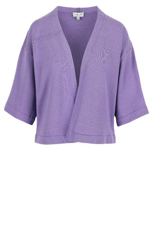 Améline - Cardigan maille - Accesse - Paisley purple