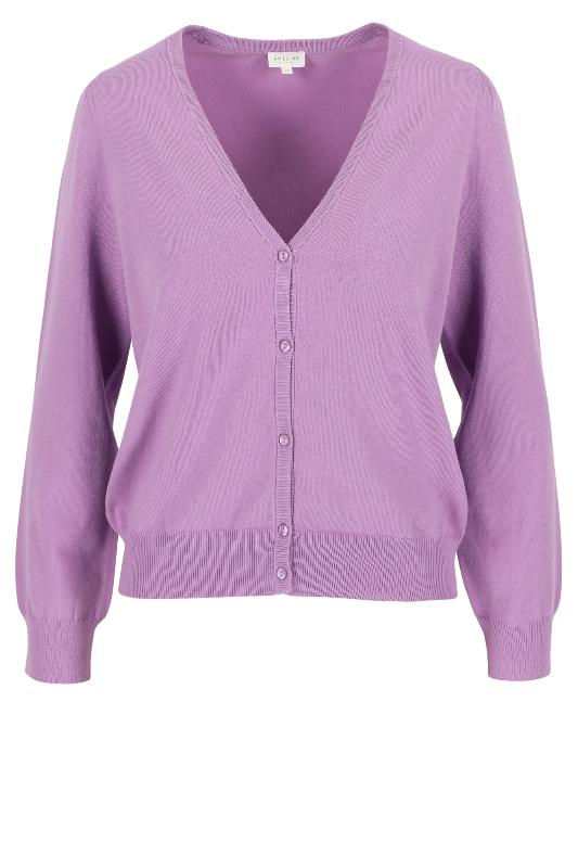 Améline - Cardigan maille - Brancasia - English lavender