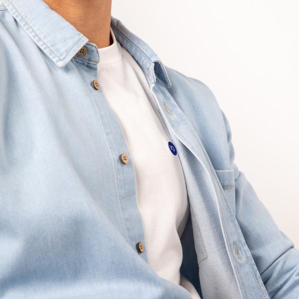 Surchemise en denim - Denim bleach - Bleu