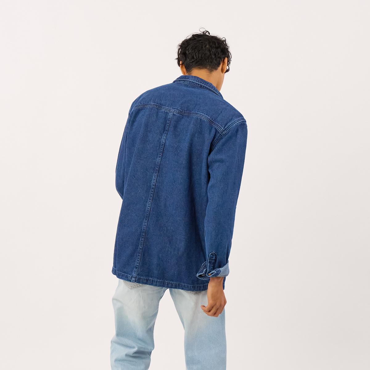 Surchemise en denim - Denim stone - Bleu