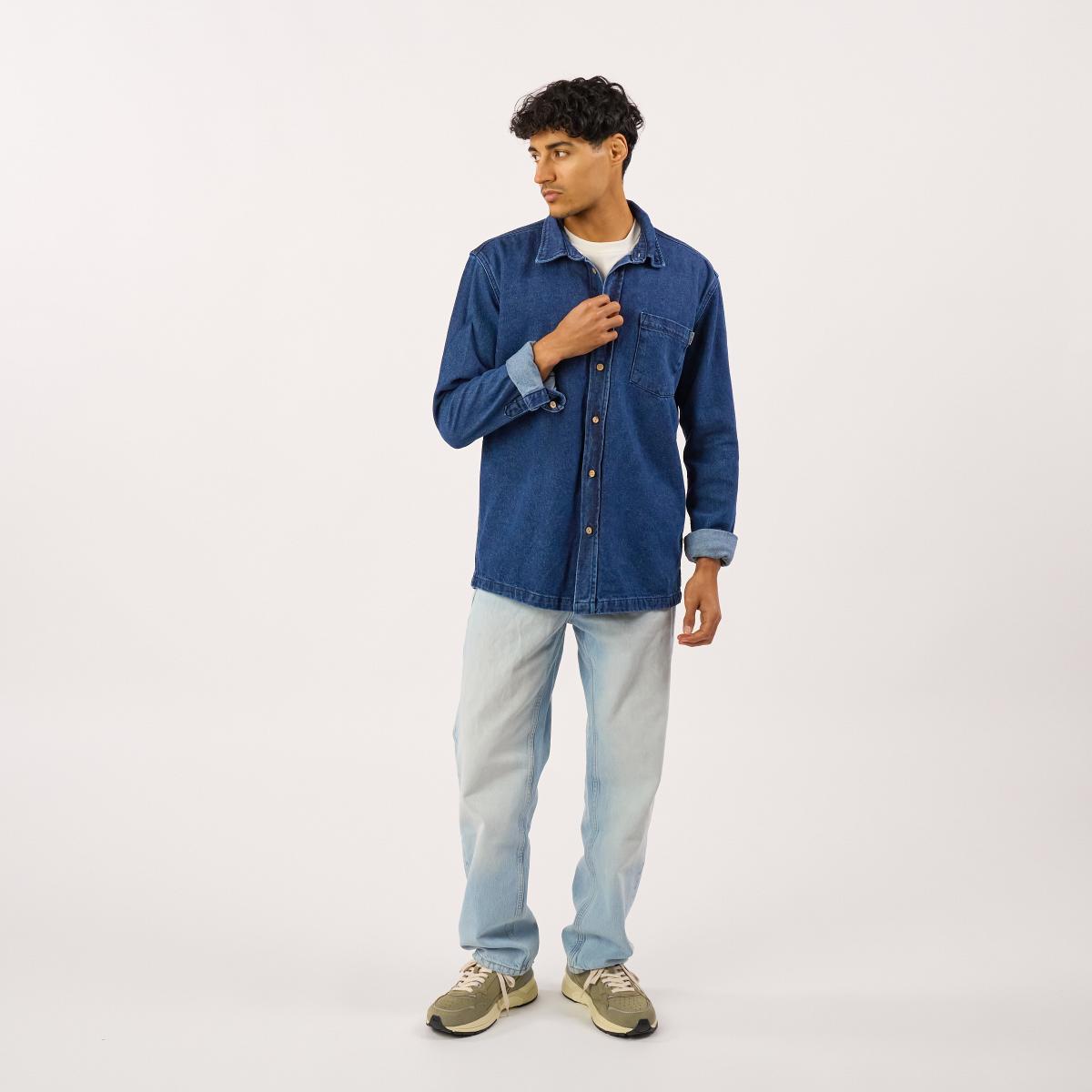 Surchemise en denim - Denim stone - Bleu