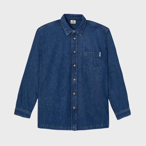 Surchemise en denim - Denim stone - Bleu