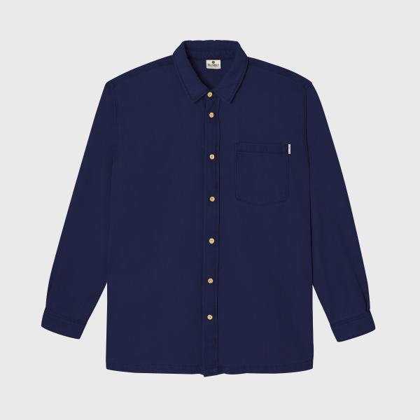 Surchemise en denim - Marine - Bleu