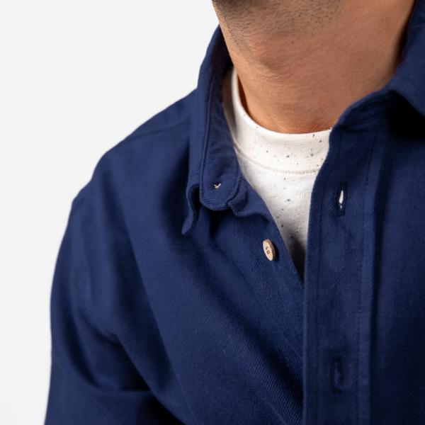 Surchemise en denim - Marine - Bleu