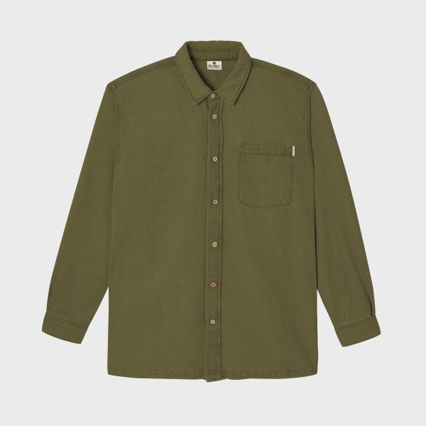 Surchemise en denim - Kaki - Vert