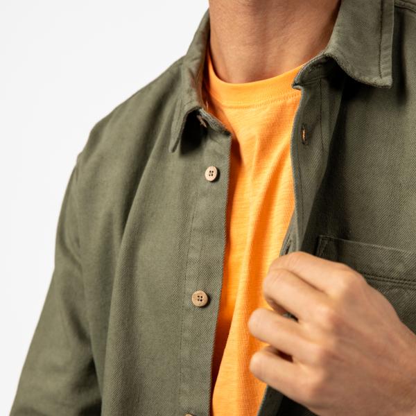 Surchemise en denim - Kaki - Vert