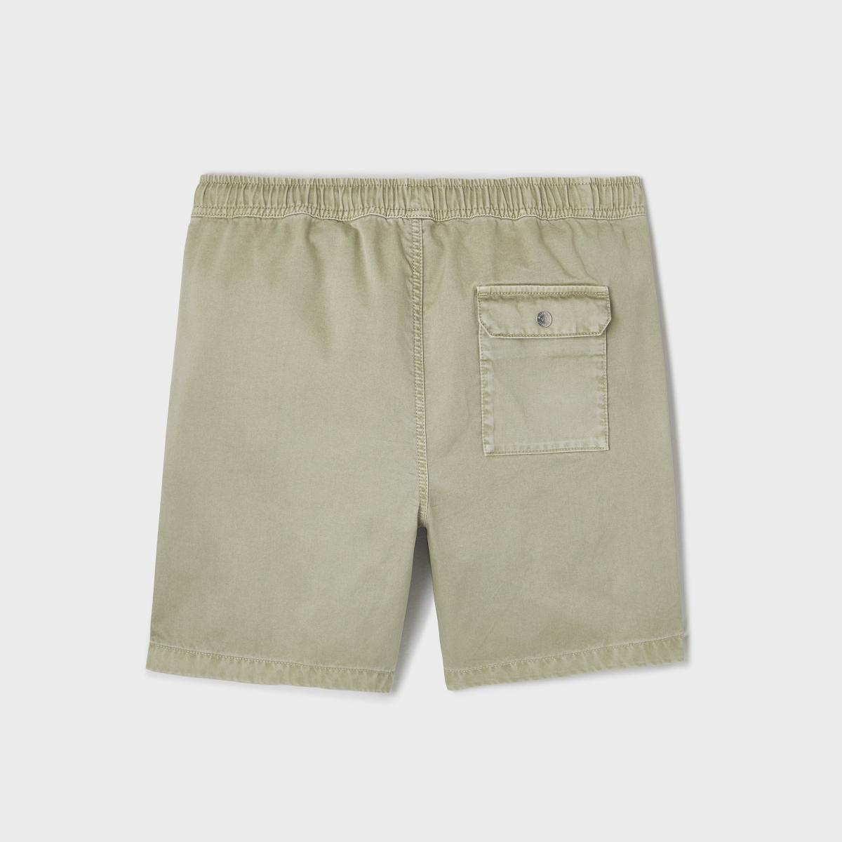 Short en coton - Vert anis