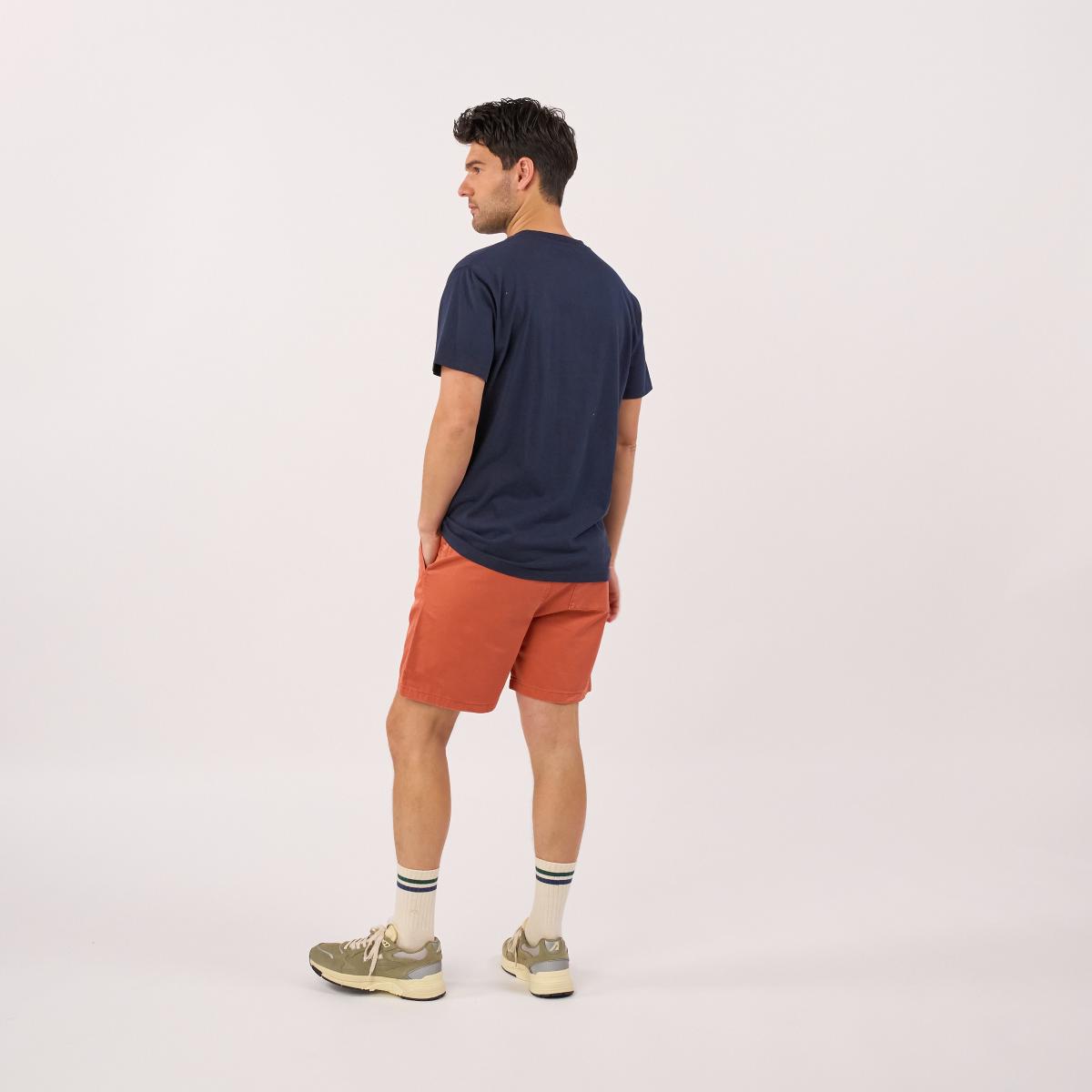 Short en coton - Bleu jean