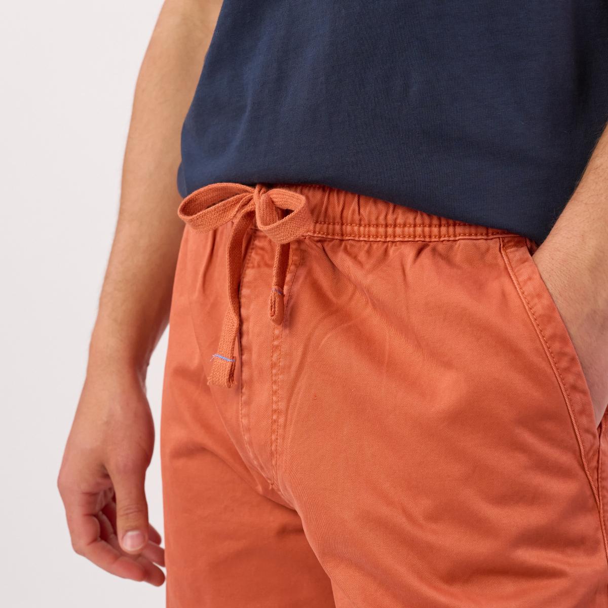 Short en coton - Bleu jean
