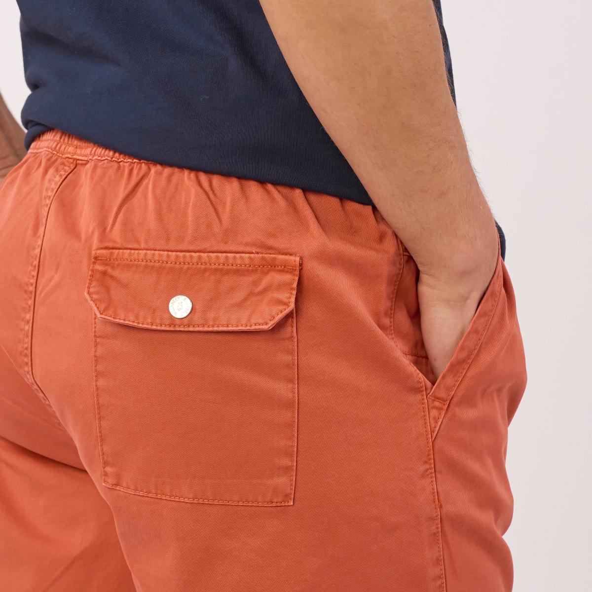 Short en coton - Bleu jean