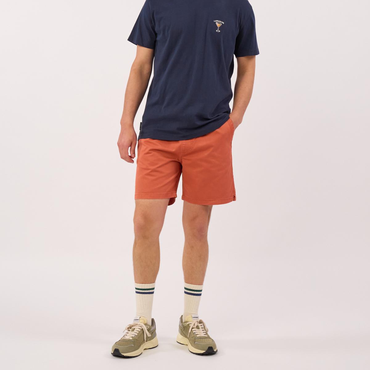 Short en coton - Bleu jean