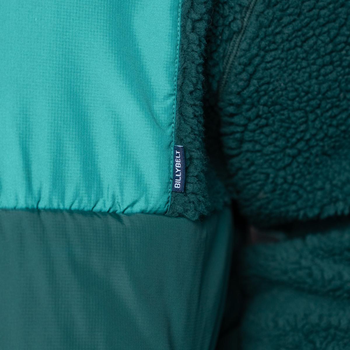 Veste bi-matières manches longues - Vert