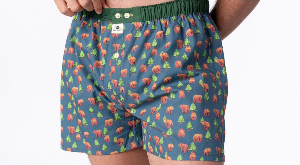 Bermuda en 100% coton bio - Bleu
