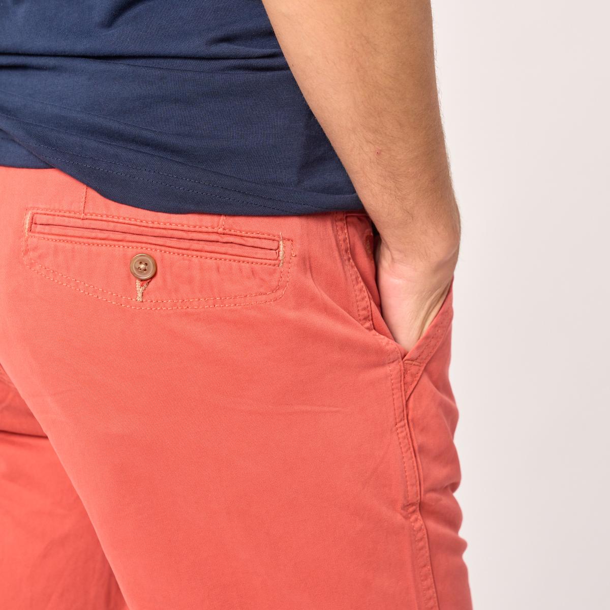 Bermuda en 100% coton bio - Terracotta - Orange
