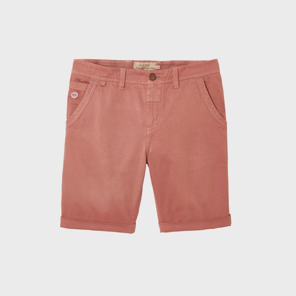 Bermuda en 100% coton bio - Rose saumon