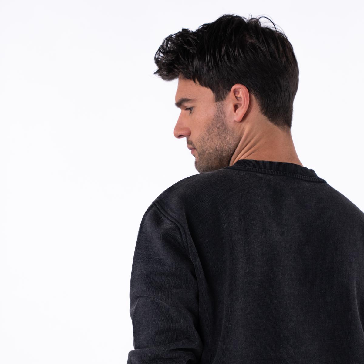 Sweat en 100% coton bio BILLYCLUB - Gris foncé